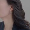 Brincos Cubo Minimalistas para Mulheres, Presilhas de Orelha Fofas Doces da Moda, Tarraxas Simples Elegantes, Acessórios de Orelha Delicados Estilo Coreano