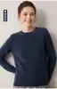 26 Otoño Invierno Nuevo Grueso Cuello Redondo 100% Cachemira Suéter Pulóver para Mujer Tejido Holgado Top de Capa Base