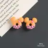 Donut de Cabeza de Mickey de Colores Pegamento de Crema Accesorios de Resina DIY Funda de Teléfono Accesorios para el Cabello Hebilla de Zapato Imanes de Refrigerador Materiales