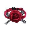 Nuevo Collar para Gato Ajustable Transfronterizo Día de San Valentín Flor de Rosa Gato Collar de Moño para Gato Fábrica