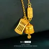 Vietnã Sha Jin Ábaco Palácio Sino Conjunto Corrente Estilo Chinês Sino Seguro Pingente Moda Corrente da Clavícula Conjunto Corrente Presente de Aniversário