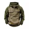 Sudadera con capucha casual de cremallera americana transfronteriza 2025 para hombre, deportiva, para correr, entrenamiento, exterior, de manga larga