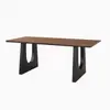 Mesa Larga de Madera Maciza, Escritorio Sencillo, Mesa de Comedor para Sala de Estar en Casa, Mesa Rectangular para Computadora, Mesa Francesa Vintage, Escritorio de Oficina