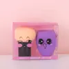 Creativo Lindo Bola Molienda Calabaza Gotas de Agua Forma Especial Huevo de Belleza Set Doble Uso Seco y Húmedo Huevo de Maquillaje Color Herramienta de Maquillaje Belleza