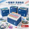 Marcadores acrílicos de punta suave para pintura estudiantil, graffiti artístico, impermeables, colores apilables, bolígrafos de acuarela, juego de pinceles de pintura para niños