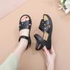 Zapatos de Verano para Mujer Sandalias de Enfermera Madre Cuñas con Velcro Zapatos Sandalias de Una Tira para Suegra con Suela Suave Sandalias para Mujeres Embarazadas