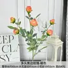 Flores Artificiales de Boda de Color Naranja, Arreglos Florales para Decoración de Salón de Bodas de Color Otoñal, Arreglos Florales, Flores Artificiales de Seda de Alta Calidad al por Mayor