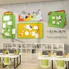 Quadro de Avisos Quadro de Feltro Layout de Ambiente de Escritório Cultura Corporativa da Empresa Adesivos de Parede Decoração de Exibição de Estilo do Funcionário
