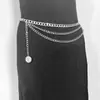 Europa y Estados Unidos joyería transfronteriza Amazon cadena de cuerpo metálico plato de girasol retro cadena de cintura traje de mujer fabricantes venta al por mayor