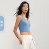 Top de Yoga Fixo Nuls Verão Almofada no Peito Sutiã Fitness Costas Bonitas Sutiã Esportivo Estilo Colete Feminino