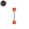 F136 Titanio Doble Extremo Ojo de Gato Bola Redonda Perno para Lengua G23 Perno para Lengua Joyería para Piercing para Venta al por Mayor Transfronteriza Amazon