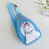 Nova Mochila de Ombro Infantil 2025 Jardim de Infância Desenho Animado Unicórnio Bolsa de Casca Dura Bolsa de Peito Fofa para Meninos e Meninas