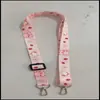 Cubierta de tarjeta con cordón para permiso de trabajo nailon hebilla de metal oliva cordón para colgar en el cuello tarjeta de identificación tarjeta de trabajo cordón de tejido liso