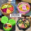 Caja de Embalaje para Frutas Celebridad de Internet Desechable Transparente Caja de Embalaje para Cortar Frutas Fruta Plato de Gran Capacidad Caja para Cortar Frutas