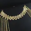 Corrente de Testa Exótica Popular Transfronteiriça Selecionada Cuidadosamente, Faixa de Cabeça Elástica com Franja e Strass, Acessório de Cabeça Estilo Ocidental