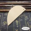 Mango de abanico de bambú, Mango de abanico de bambú, Abanico redondo de papel de arroz, Abanico cuadrado lacado, Accesorios de mango de madera de bambú, Pintado a mano