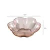 Nueva bandeja de frutas de alta gama para uso doméstico en la sala de estar, juego de platos con diseño floral de lujo ligero, bandeja de almacenamiento para mesa de centro de postres y bocadillos