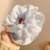 Lazo para el pelo de osito dulce, Cuerda para el pelo de estilo perezoso lindo, Gomita de terciopelo con lazo para mujer, Accesorio para el pelo de mujer