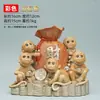 Latón Cinco Monos Recaudando Riqueza Mono del Zodiaco Doce Bolsa de Dinero Mono del Tesoro Artesanía de Cobre al por Mayor Decoración del Hogar