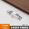 Manija de acero inoxidable para puerta de gabinete, manija gruesa antigua, lujo ligero, armario, puerta de madera, manija de ventana, manija de lazo con forma de flor