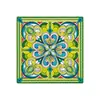 Porta-copos de cerâmica estilo mandala são antiderrapantes, resistentes ao calor, fáceis de limpar e apresentam designs de frutas frescas e florais.. Direto do fabricante, a personalização é suportada