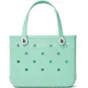Bolsa de Playa Eva Bolso de Mano para Exteriores Europeo y Americano Se Puede Personalizar DIY con Accesorios, Bolsa Perforada, Estilo Coreano Bolsa Impermeable de Verano para Natación
