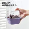 Cesta de Armazenamento Multifuncional de Camada Dupla, Tigela de Frutas Transparente, Cesta de Drenagem de Fábrica, Cesta para Lavar Frutas, Cesta de Legumes para Cozinha, Cesta para Sala de Estar Doméstica