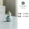 Calabazas Glaseadas de Cristal Pequeños Adornos de Cerámica para Damas Lindos Gadgets Coloridos Mascotas de Té Accesorios para Ceremonia del Té Regalos de Alta Gama