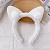 Linda Nueva Diadema de Dibujos Animados para Mujer, Diadema de Felpa para Lavarse la Cara y Aplicarse Mascarilla Facial, Accesorio para el Cabello Antideslizante