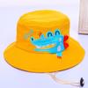 Chapéu de pescador infantil, chapéu de desenho animado fofo, chapéu de bacia, protetor solar fino, chapéu de sol infantil para áreas externas, verão para meninos e meninas