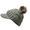 Comercio exterior nuevo gorro de punto de lana europeo y americano gorra cálida con visera gorro de bola cuadrada otoño e invierno gorro de lana Amazon