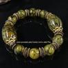 Atacado de fábrica pulseira ágata Tianzhu pulseira ágata antiga flor de gelo pulseira vintage estilo étnico tibetano pulseira de jade joia