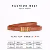 Cinturón para Mujer Moda Femenina Versátil Cinturón Delgado Decorativo para Mujer Sensación de Alta Gama Traje Accesorio de Moda Cuero Genuino Ceñidor de Cintura para Vestido
