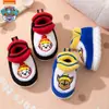 (Estrictamente seleccionado) Pantuflas de Algodón Cálidas y Gruesas de Invierno para Niños y Niñas de Paw Patrol, Zapatos de Algodón Antideslizantes con Forro de Felpa y Talón Cerrado