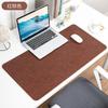 Tapete de mesa de couro Crazy Horse com toque de pele, mouse pad com estampa de couro, tapete de computador de escritório grande e personalizado, tapete de couro para mesa de aprendizagem
