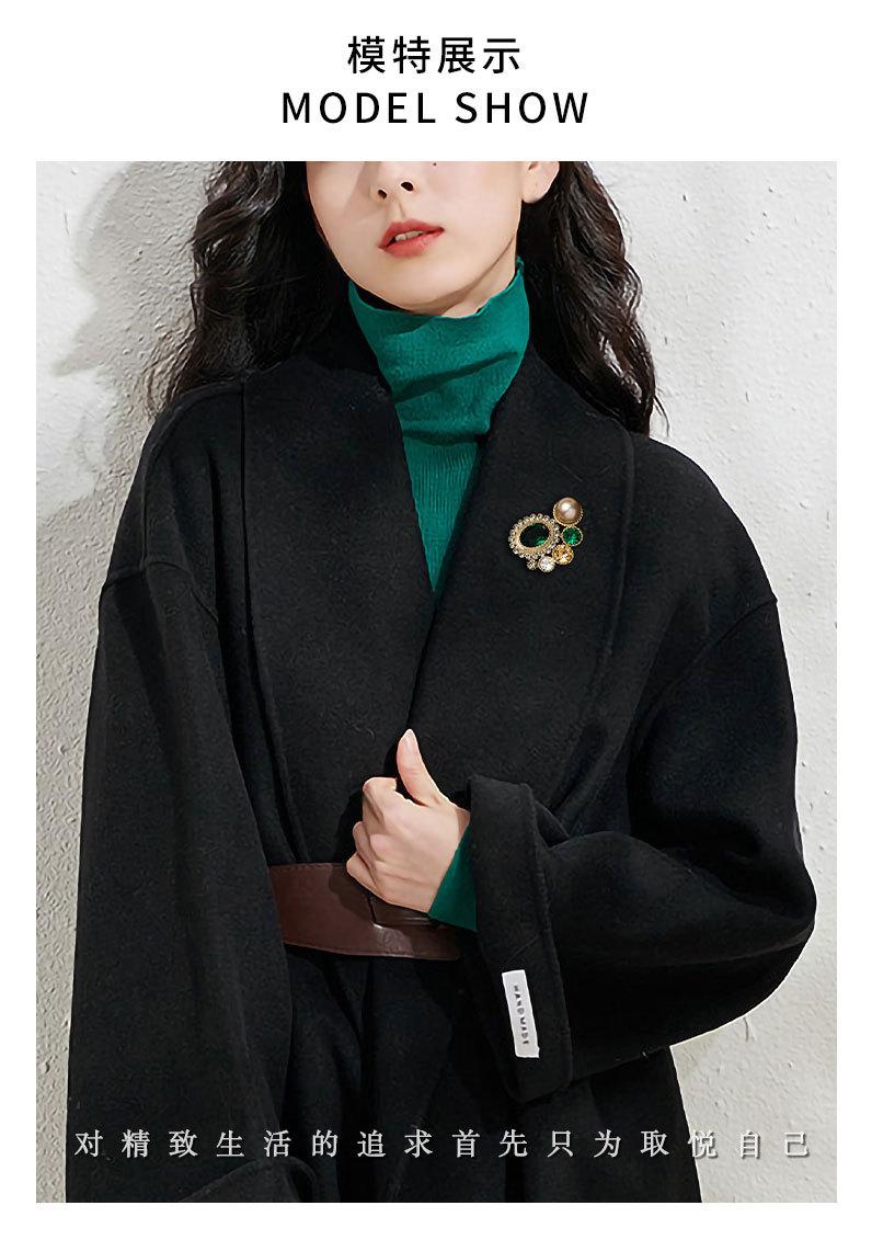 复古英伦风几何形胸针时尚优雅高级感个性胸花新品潮款