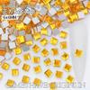 6mm Quadrado Strass Fundo Plano Cristal Vidro Diamante Cristal Adesivo Diamante DIY Unha Arte Joias Acessórios de Unha Vestíveis Fabricante Atacado