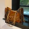 Bolsa de Grande Capacidade Feminina Verão Versátil 2023 Nova Bolsa de Ombro Transparente Textura de Geleia Bolsa Tote para Mãe e Filho/Commuter
