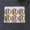 Placas de Texto Oculto, Placas de Nome com Tema de Flores, Placas Decorativas para o Topo e a Base da Caixa, Placas de Nome Galvanizadas para Produção DIY