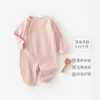 Macacão de Bebê Estilo Primavera e Outono Algodão Puro Manga Longa Macacão Harem Pijama Roupas de Bebê Recém-nascido Meninos e Meninas Macacão de Escalada para Bebê Camada Base