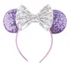 Acessórios de cabelo do Mickey transfronteiriços bordado lantejoulas laço faixa de cabeça de festa faixa de cabeça de parque de diversões férias acessórios de cabelo infantis pronta entrega
