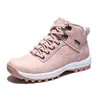 Tênis de Carregamento, Sapatos de Algodão de Inverno, Sapatos Femininos à Prova de Vento e Impermeáveis para Uso Externo, Tamanho Grande, Botas de Neve, Sapatos Masculinos Casuais Quentes para Caminhada