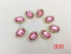 Grampo de Cabelo Oval Girassol Pontilhado Diamante Costurado à Mão Argola de Cabelo Flor para Chapéu Sapato Lenço de Cabeça Acessórios de Vestuário Acessórios de Joias DIY