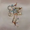 Broche Animal Criativo Mais Vendido para Mulheres, Versátil Moda Coreana Liga de Zinco Strass Broche de Roupa Pin de Joia