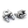 Abrazadera de Cable de Acero Galvanizado, Hebilla de Bloqueo Nacional de Servicio Pesado, Abrazadera en U al por Mayor, Conector Fijo Galvanizado en Caliente, Abrazadera de Cable de Acero