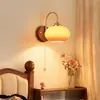 Lámpara de Pared Estilo Wabi-Sabi Vintage para Sala de Estar, Estudio, Dormitorio, Mesita de Noche, Pasillo de Cristal, Luz de Pared de Fondo para Casa de Huéspedes L271