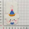 Acessórios para celular de outono e inverno bordado cartoon patch de pelúcia celebração de Ano Novo patch de capa de celular vermelha acessórios feitos à mão