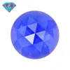 Huagang Gema Redonda Plana Superficie Rosa Espinela Púrpura Azul Vidrio Piedra Suelta Triangular Facetada Cuentas Sueltas de Colores Panjia