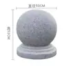 Piedra Natural Bola de Piedra Bloqueo de Carretera Granito Tope para Coche Bola Redonda Cuadrada Comunidad Campus Tope para Vehículo Piedra Protectora Anticolisión Pilar de Piedra