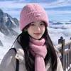 Gorro de Punto Simple Estilo Coreano para Mujer Otoño Invierno Nuevo Circunferencia de Cabeza Grande Hace que la Cara se Vea Más Pequeña Cálido Gorro de Lana para Exteriores Gorro de Punto